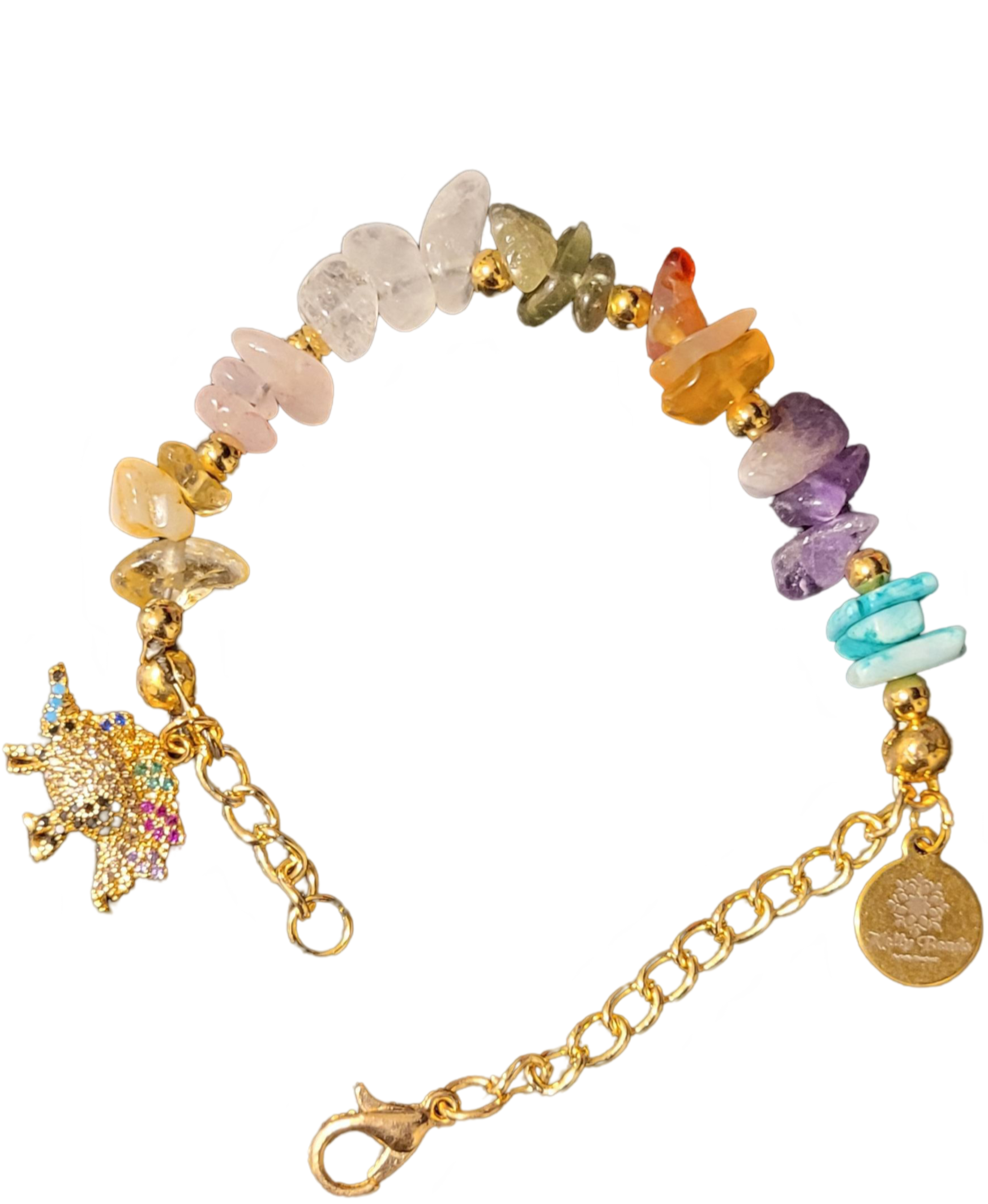 Eternal Chakra Harmony Bracelet - Gold-Plated with Healing Gemstones